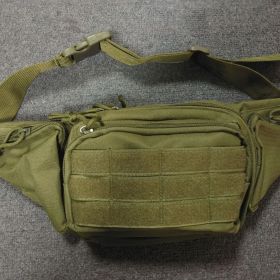 1pc Casual Waist Bag; Multifunctional Shoulder Tactical Waist Bag For Outdoor Mountaineering; Running; Cycling (Color: ArmyGreen)